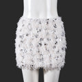 Ins-style Beaded Fluffy Sexy Low-rise Skirt For Women