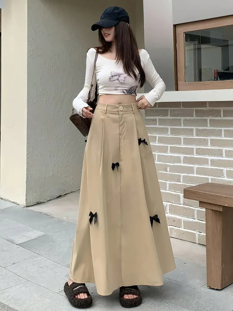 Stylish Fall Skirt For Petite Women A Chic High-end Piece With Premium Texture